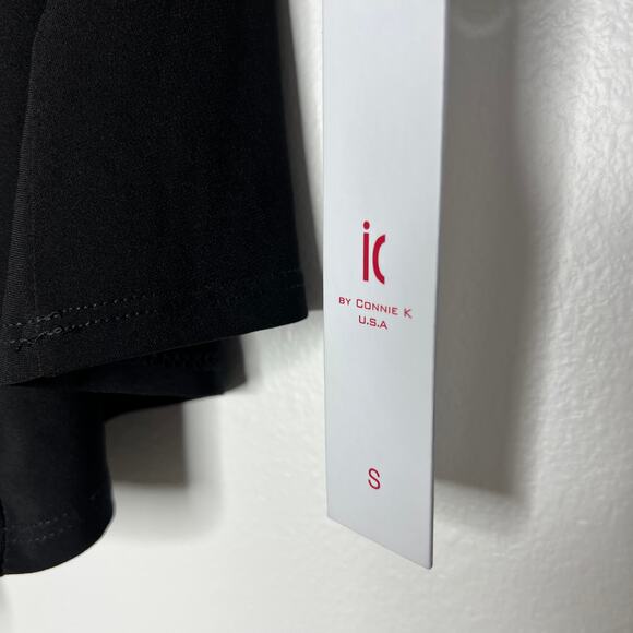 IC Connie K Asymmetrical Knot Front Blouse Minimal Career Office Cruise Travel - Picture 6 of 7